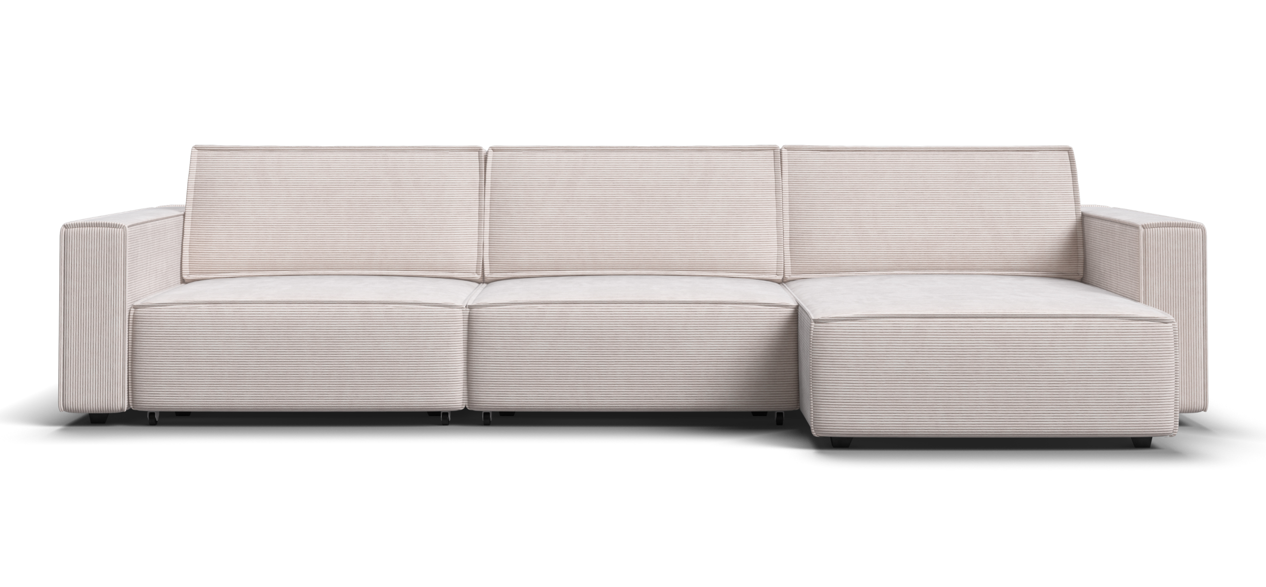 Угловой диван Босс Софт Модуль Макс Вельвет Корд бежевый