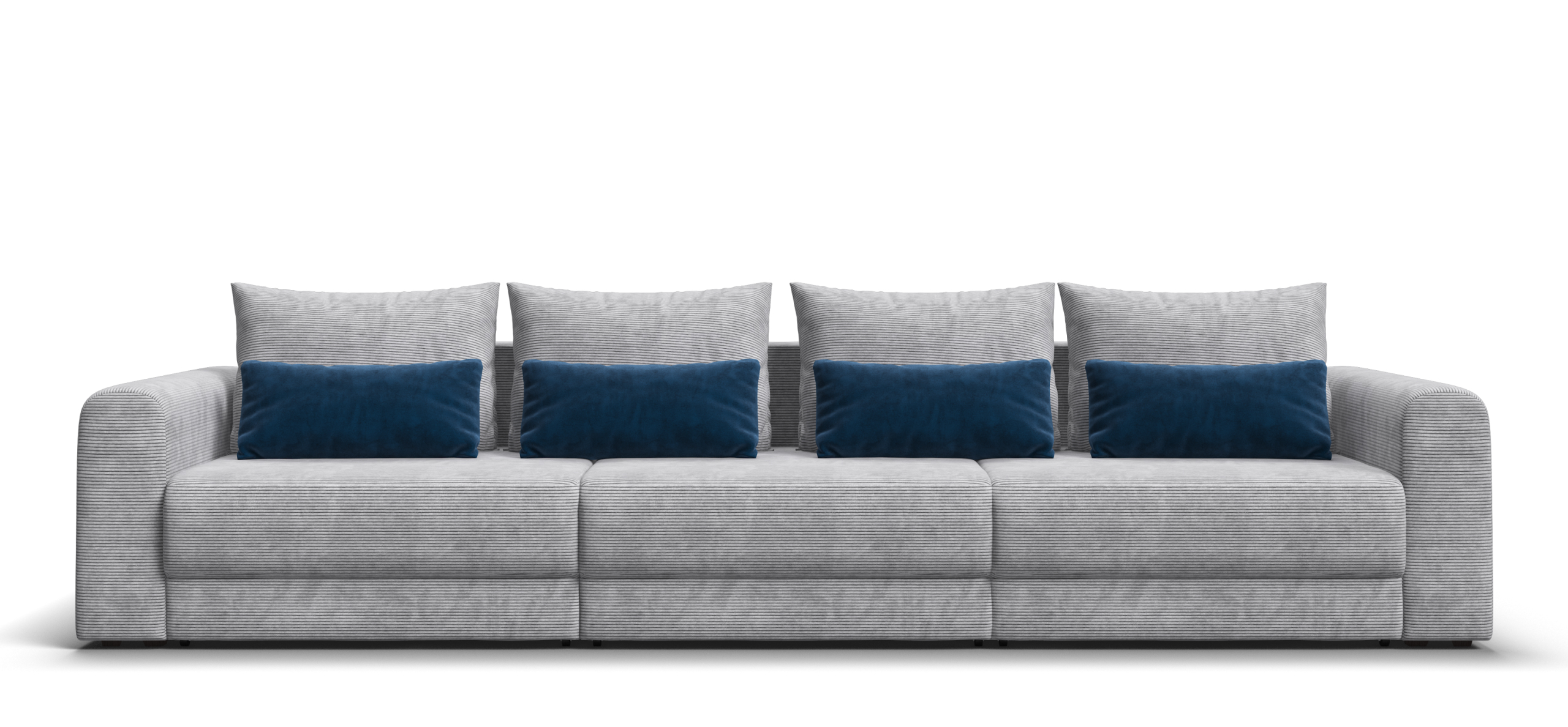 Модульный диван Ричмонд Модуль Макс Вельвет Корд серый