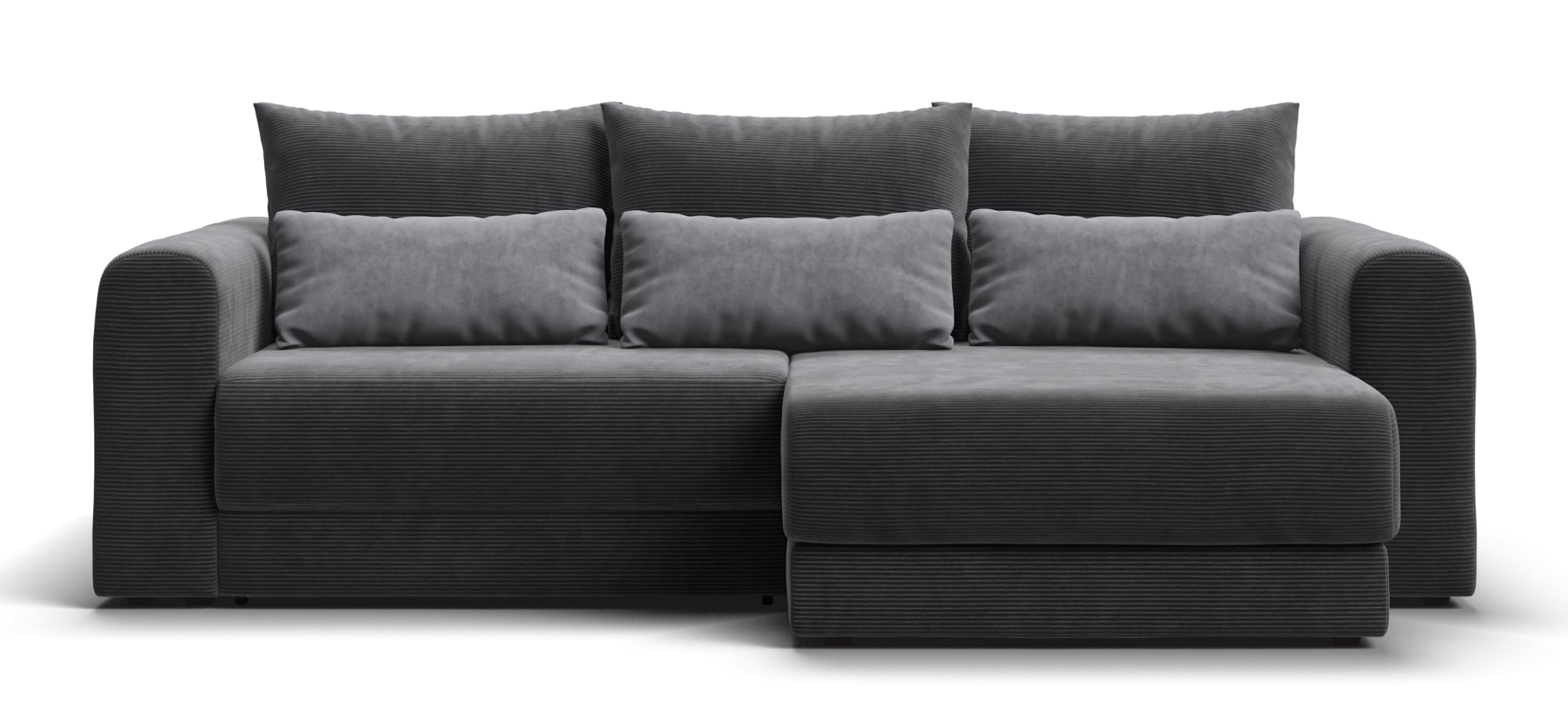 Модульный угловой диван Ричмонд Модуль Вельвет Корд графит