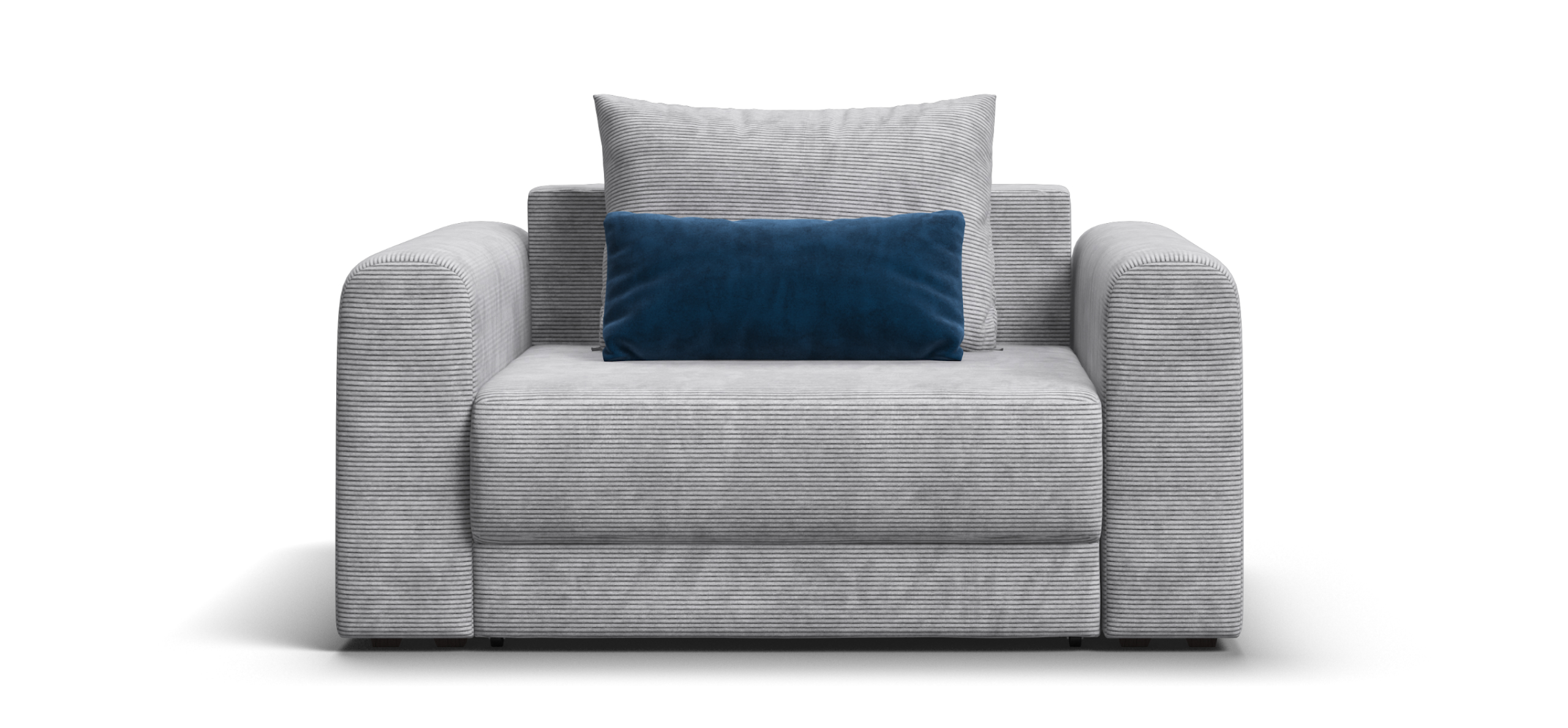 Кресло Ричмонд Модуль Вельвет Корд серый