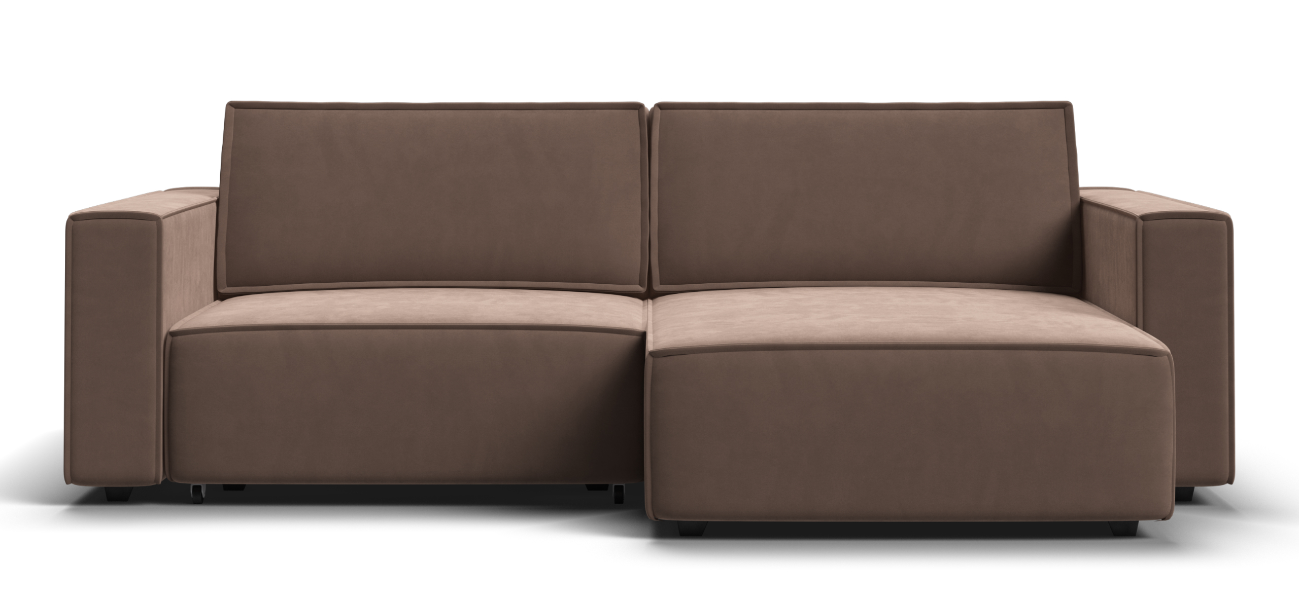 Угловой диван Босс Софт Модуль Велюр Монолит мокко