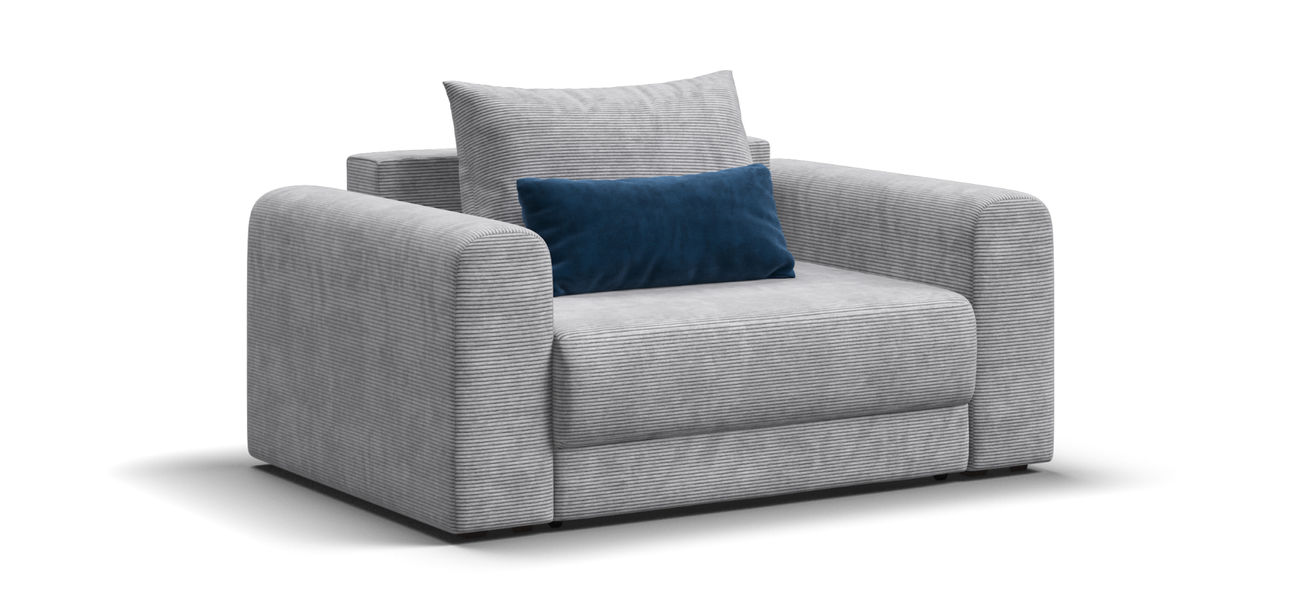 Кресло Ричмонд Модуль Вельвет Корд серый